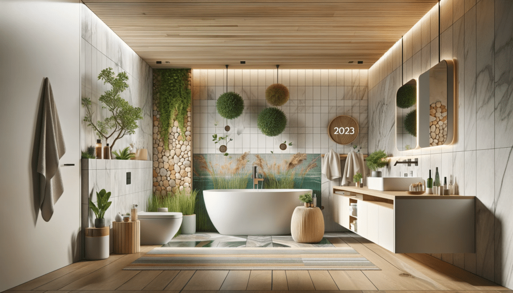 A modern bathroom design highlighting 2023 trends for Waukesha homes