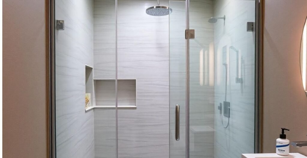 Compact Walk-In Showers with Fold-Down Seats