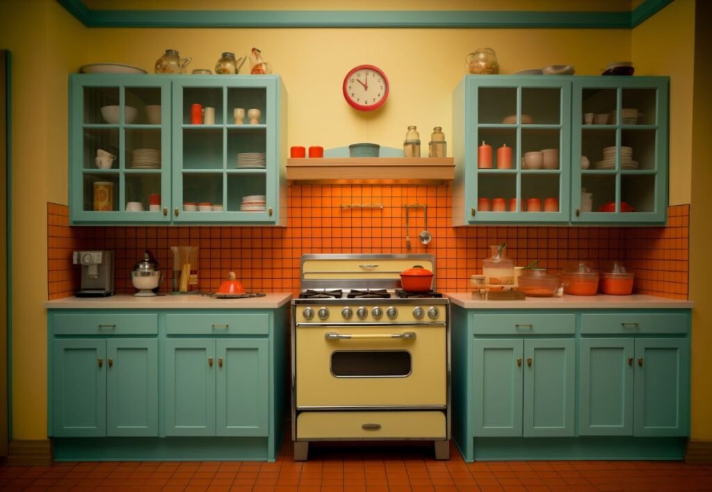 An outdated kitchen design 