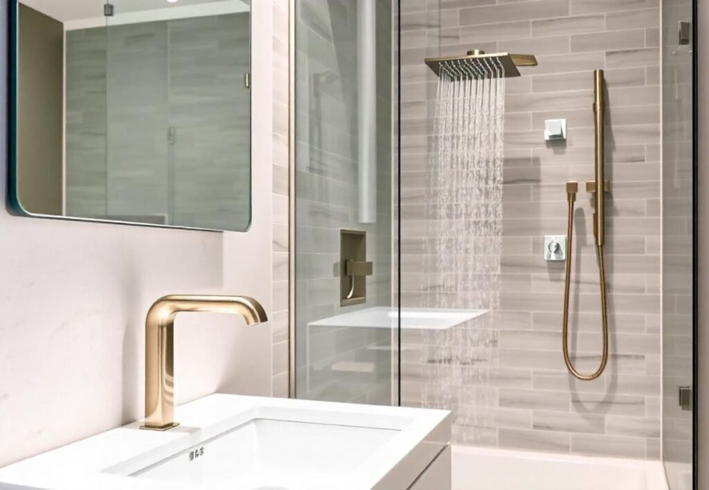 Upgrade the faucet and showerhead 