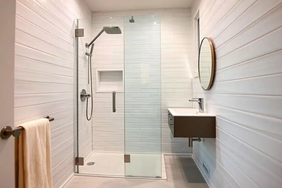 The 3 Door Types and What Each One Actually Costs shower door installation cost wisconsin - bathroom remodel in Wisconsin