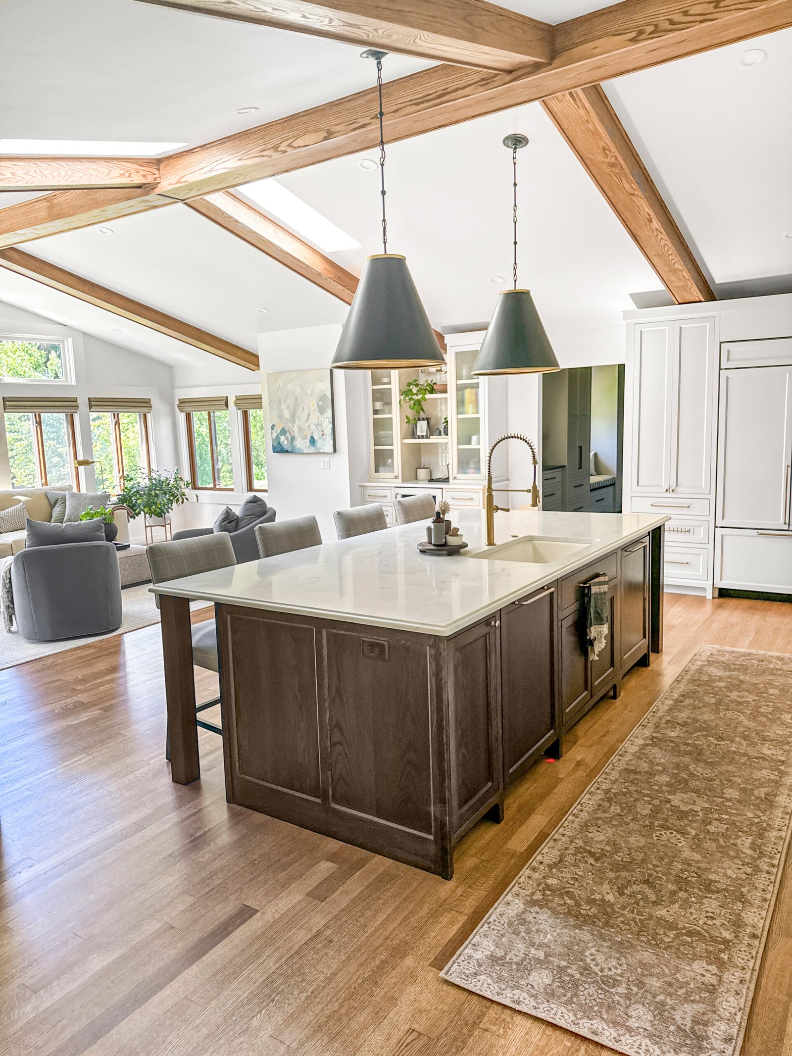 Full gut kitchen renovation in Elm Grove with new layout and structural changes