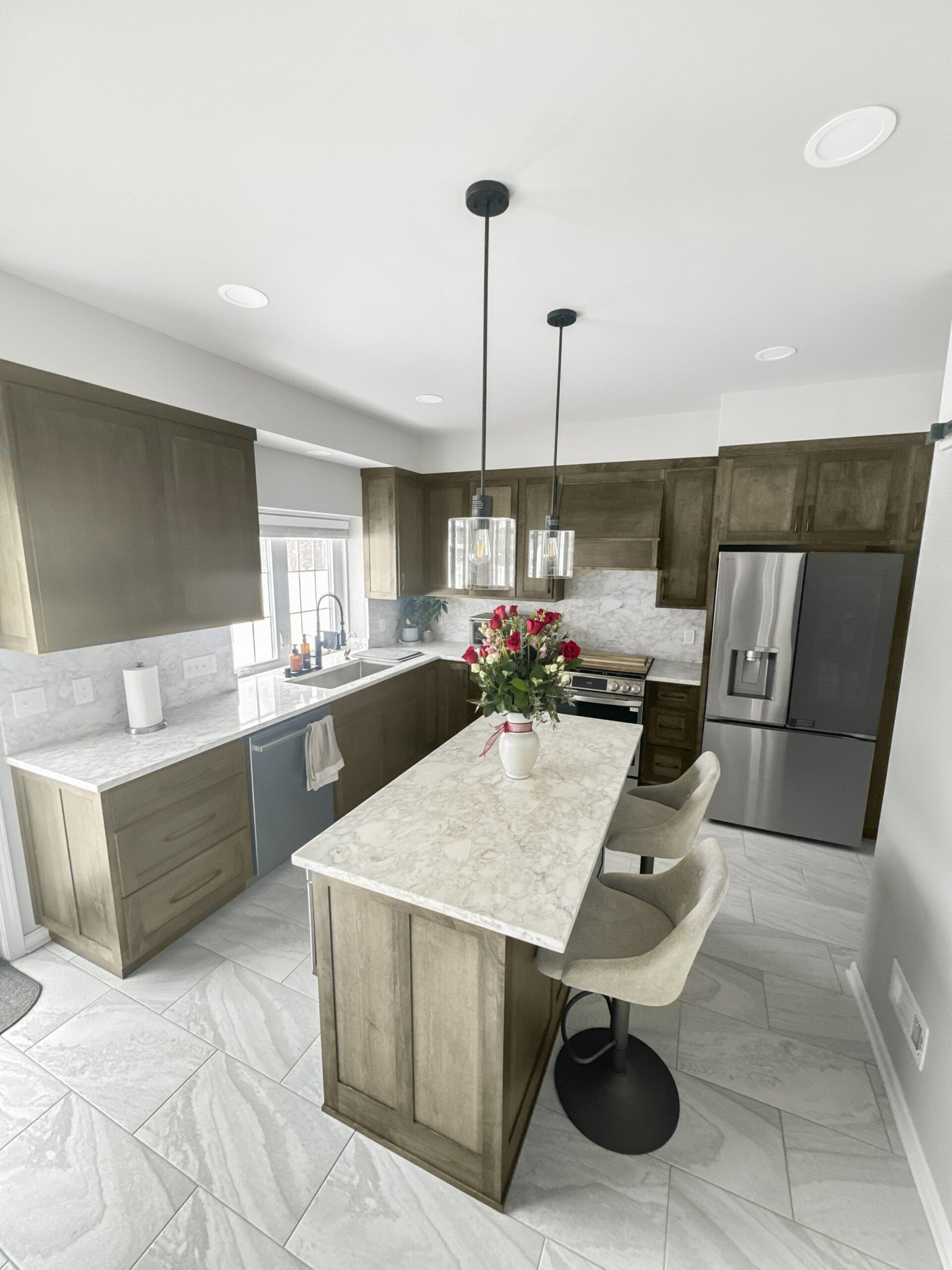 Luxury kitchen remodel Waukesha WI - custom countertops and cabinetry by T and J All In Remodeling