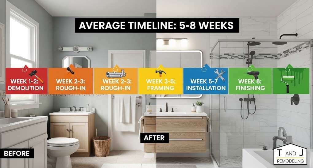 Avarage timeline remodel a bathroom