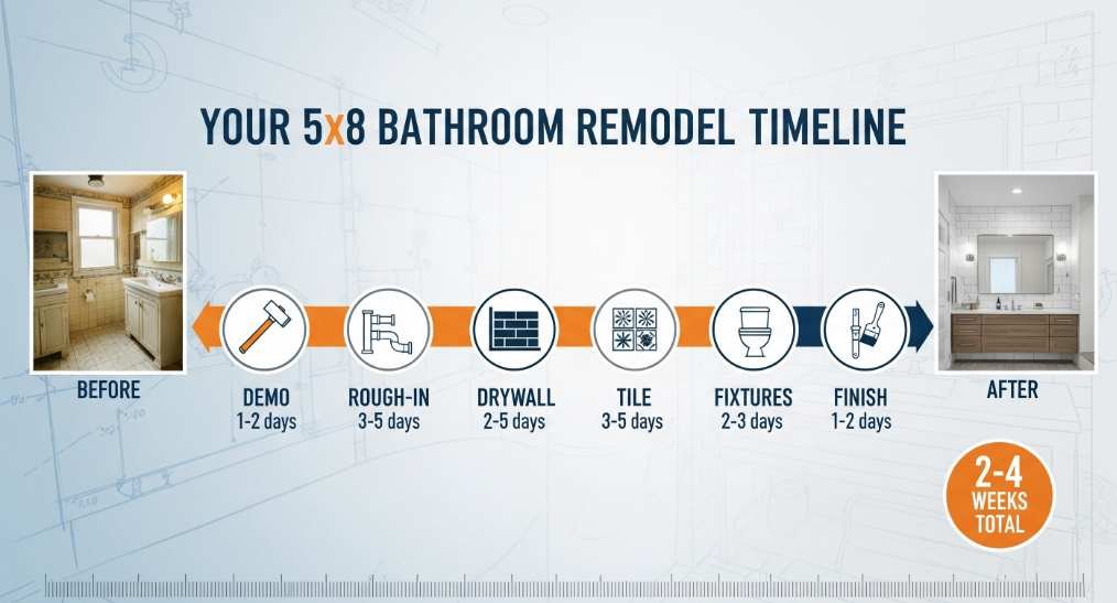 How Long Does a 5x8 Bathroom Remodel Take