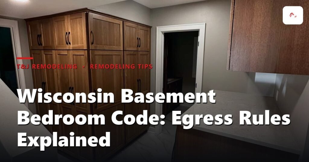 Egress Windows and Basement Bedrooms: The Permit Reality egress window cost wisconsin Wauk - home remodel in Wisconsin
