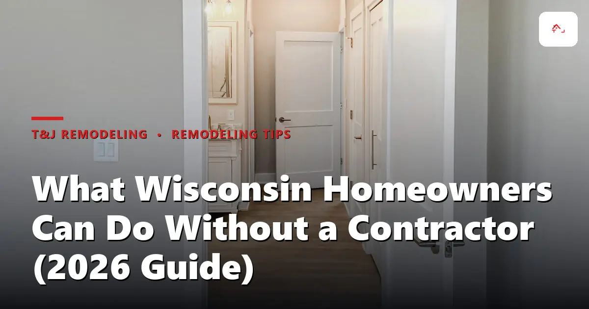 Wisconsin homeowner reviewing building permit requirements with paperwork at a local Waukesha County building department counter
