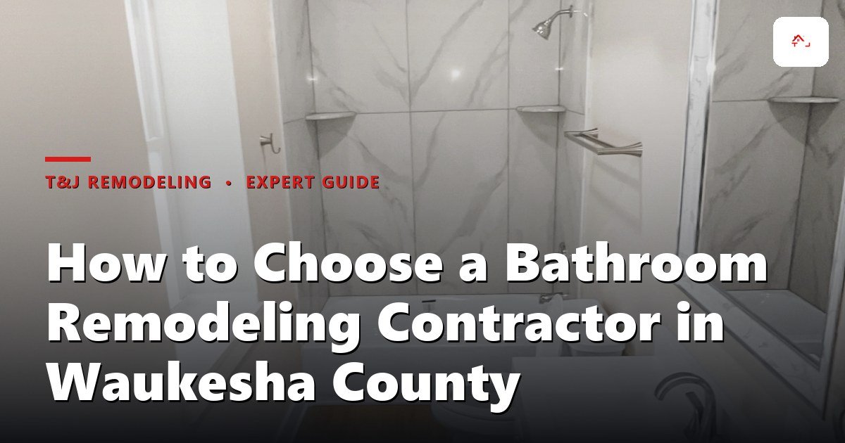 Waukesha County homeowner comparing two bathroom remodel quotes side by side at a kitchen table