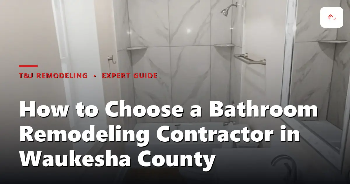 Waukesha County homeowner comparing two bathroom remodel quotes side by side at a kitchen table