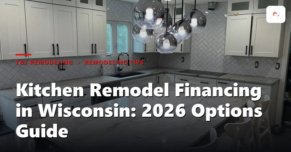 Modern kitchen with white shaker cabinets, quartz countertops, and stainless steel appliances in a Waukesha County home