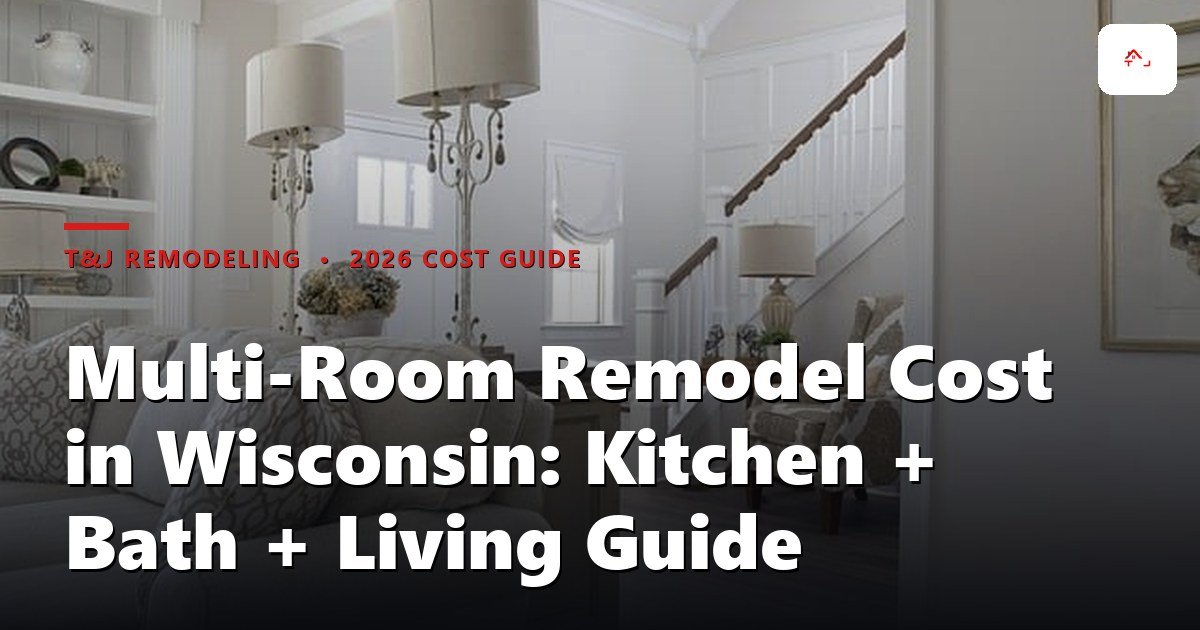 Mid-remodel Waukesha County home showing kitchen, bathroom, and living room work in progress
