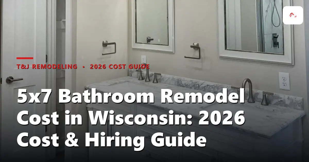 Newly remodeled 5x7 bathroom in a Waukesha County home with white subway tile shower, floating vanity, and modern brushed nickel fixtures