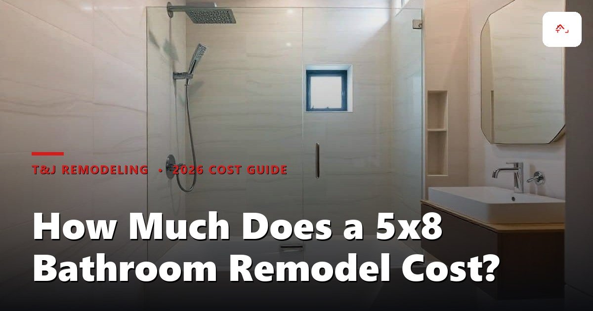 Remodeled 5x8 bathroom with tub-shower combo and vanity in a Wisconsin home