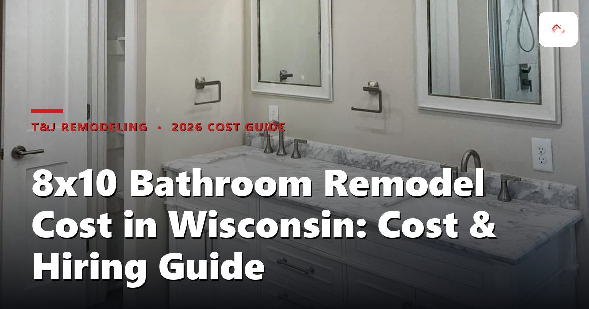 Renovated 8x10 mid-range bathroom in a Waukesha County ranch home with tile shower and floating vanity