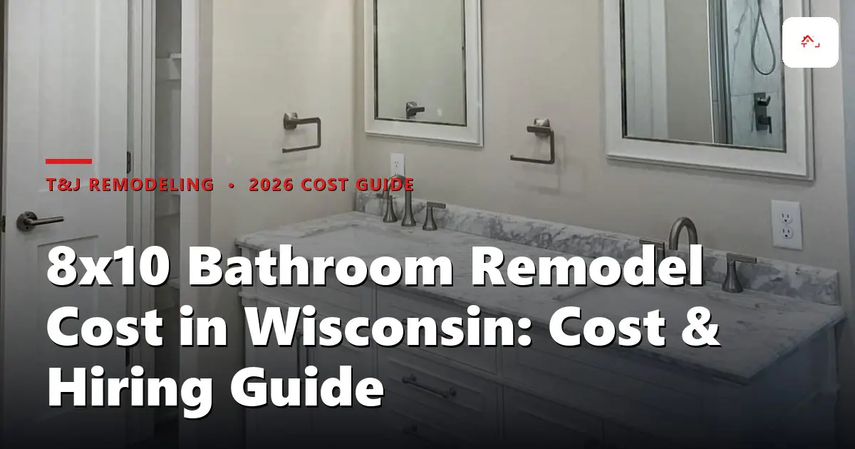 Renovated 8x10 mid-range bathroom in a Waukesha County ranch home with tile shower and floating vanity