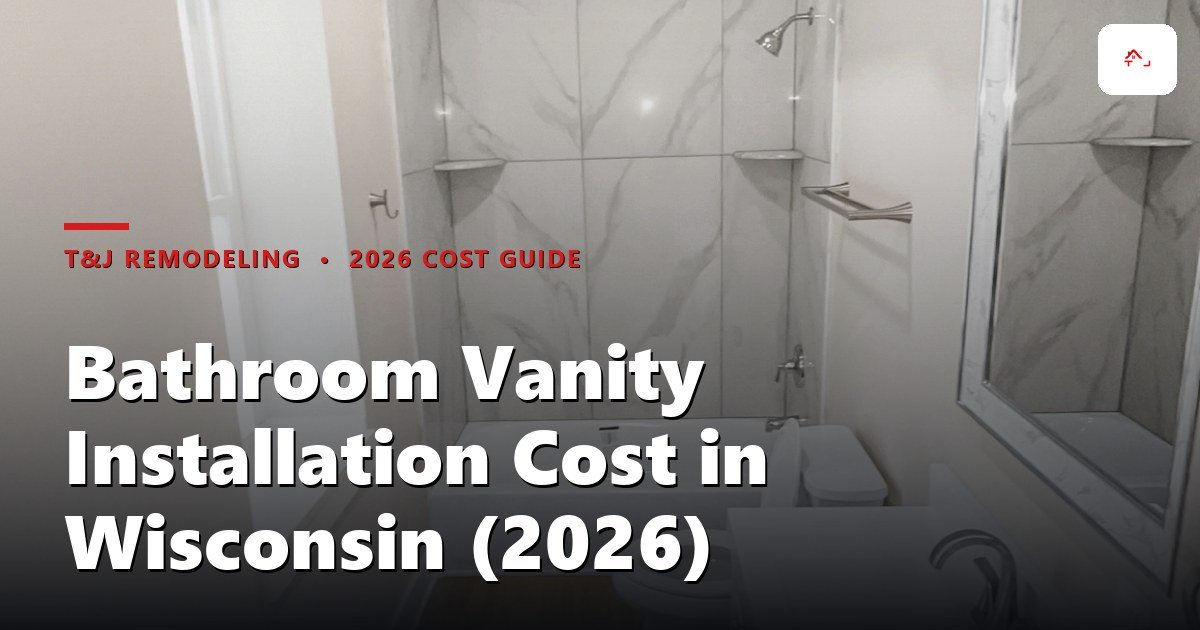 New bathroom vanity installed in a Waukesha County home
