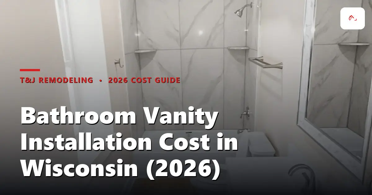 New bathroom vanity installed in a Waukesha County home