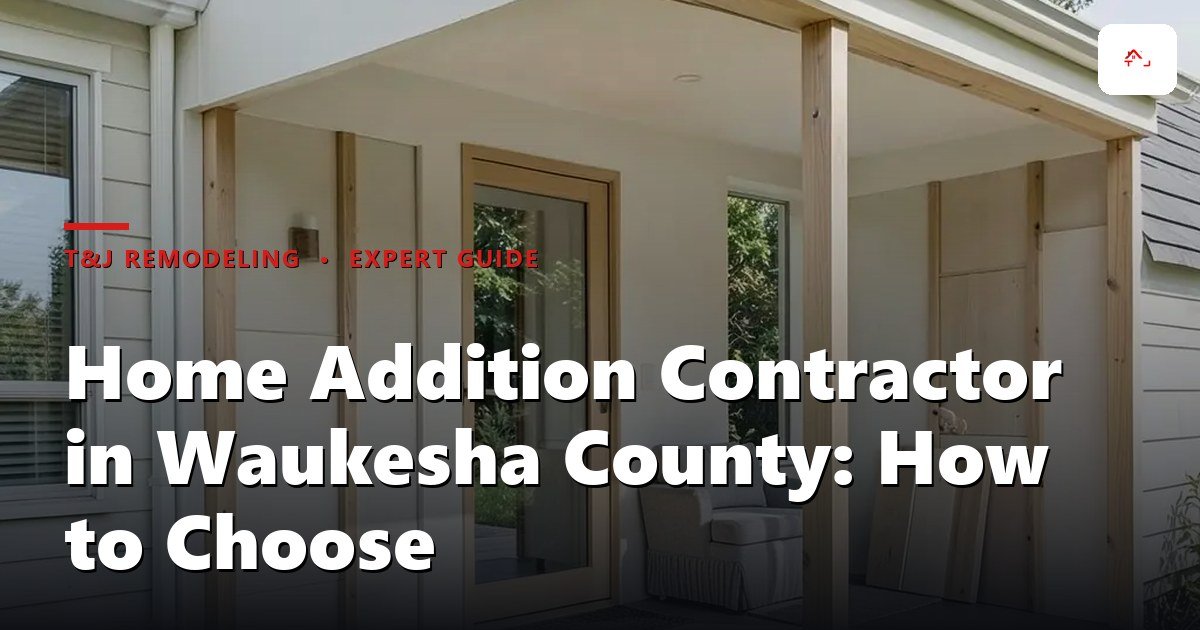 Home addition under construction in Waukesha County