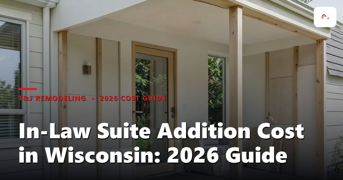 In-law suite addition in a Waukesha County home