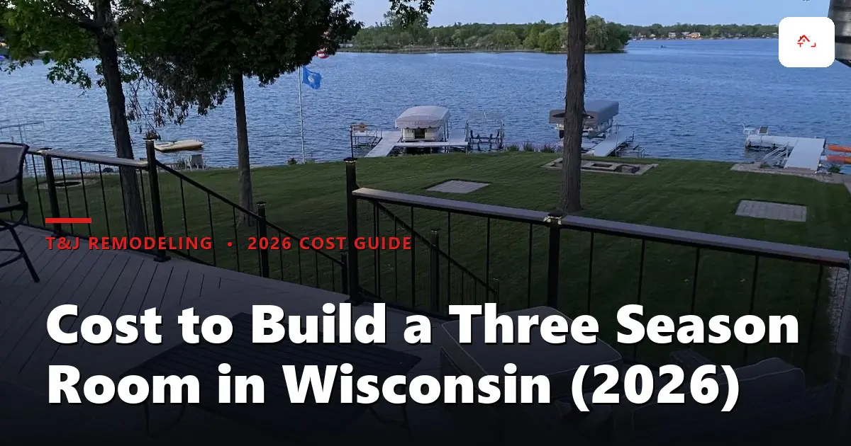 Three season room on a Waukesha County home