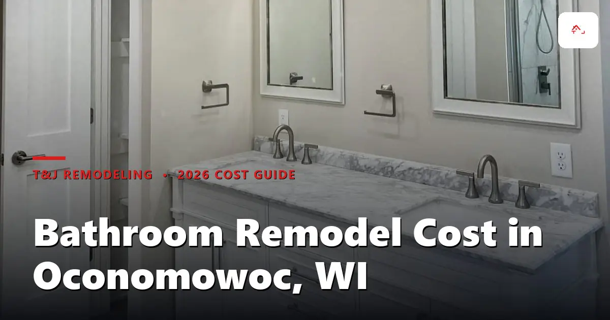Modern Oconomowoc bathroom remodel with white subway tile, floating double vanity, and frameless glass shower enclosure