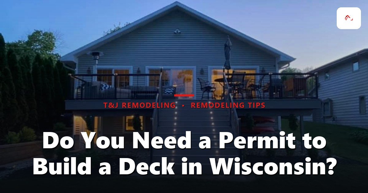 Attached deck ledger board flashing on a Wisconsin home, showing the connection point building inspectors check first