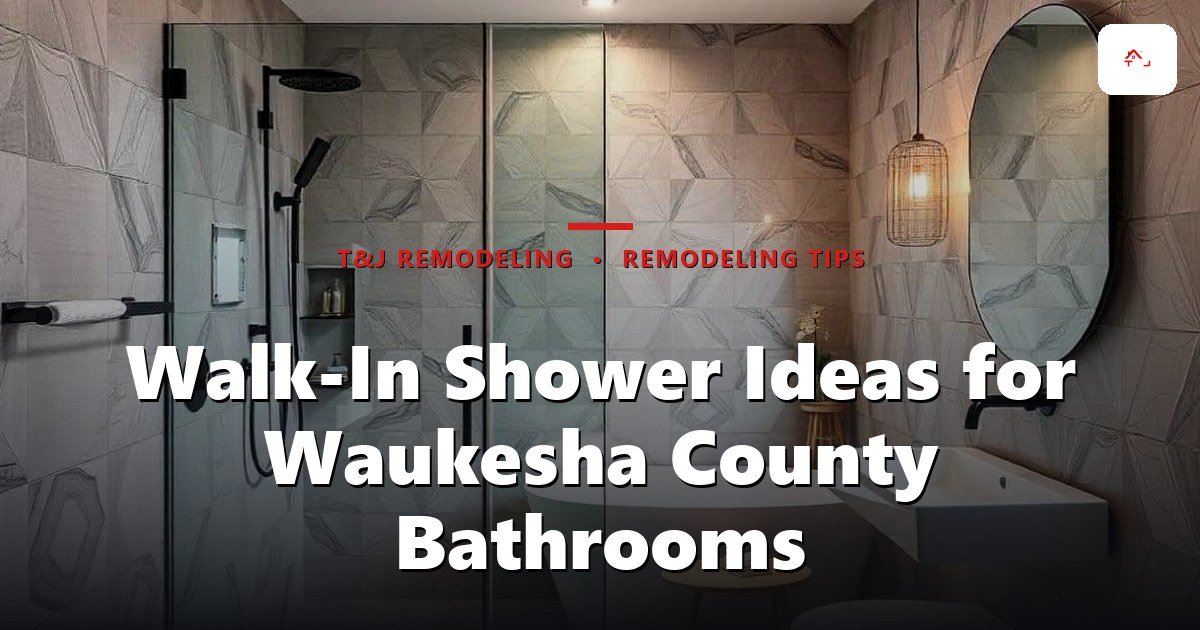 Curbless walk-in shower with linear drain in a remodeled Waukesha County bathroom