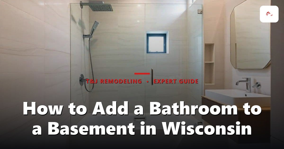 How to Add a Bathroom to a Basement in Wisconsin - Modern master bathroom with a frameless glass shower enclosure, soaking tub, floating vanity with vessel