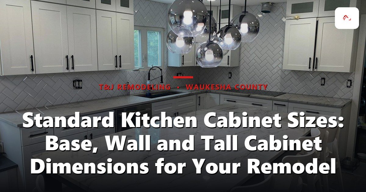 Standard Kitchen Cabinet Sizes: Base, Wall and Tall Cabinet Dimensions for Your Remodel - A modern, finished kitchen with white cabinetry, marble countertops